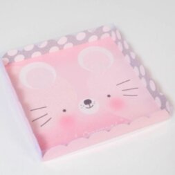 Коробка для кондитерских изделий с PVC-крышкой «Счастья!», 21 × 21 × 3 см