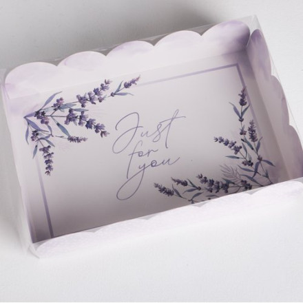 Коробка подарочная с PVC-крышкой Just for you, 20 × 30 × 8 см