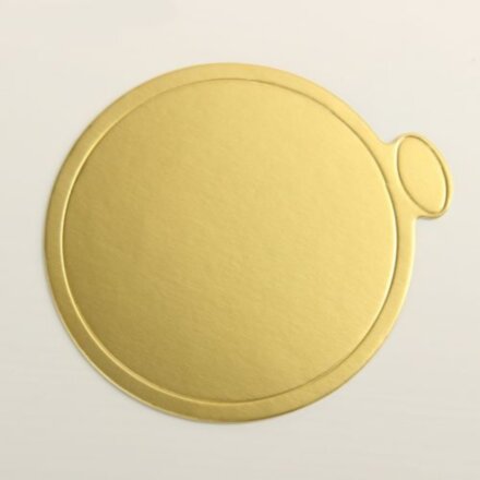 Подложка для пирожного «Золото» круг