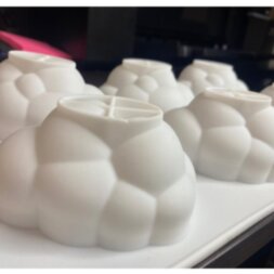 Форма для муссовых десертов и выпечки «Облака», 30×17 см, 6 ячеек, цвет белый