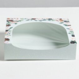 Упаковка для кондитерских изделий «Sweet winter», 20 × 20 × 5 см