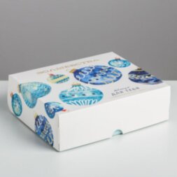 Упаковка для кондитерских изделий «Новогодние шары», 20 × 17 × 6 см