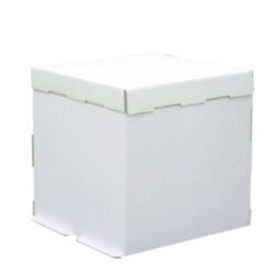 Коробка для торта без окошка, 360*360*360 мм (белая) (10шт)
