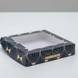Коробка складная Present, 20 × 20 × 4 см