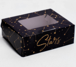 Коробка складная «Космос», 10 × 8 × 3.5 см