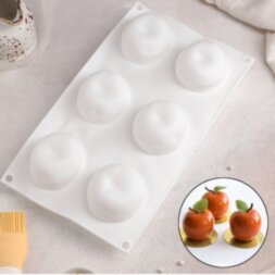 Форма для муссовых десертов и выпечки 29,5×17,2 см «Рандеву», 8 ячеек (6,2×5,7 см), цвет белый