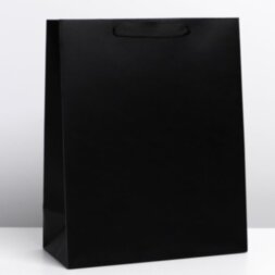 Пакет ламинированный «Чёрный», L 31 × 40 × 14 см