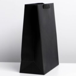 Пакет ламинированный «Чёрный», M 26 × 32 × 12 см