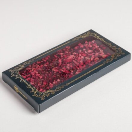 Коробка для шоколада «Винтаж», с окном, 17,3 × 8,8 × 1,5 см