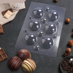 Форма для шоколада «Сферы», 6 см