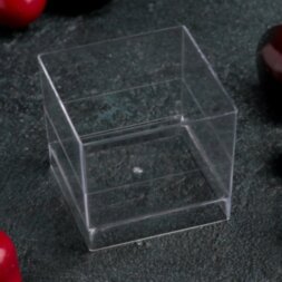 Чаша «Куб», 60 мл, 4,7×4,7 см, цвет прозрачный