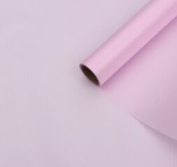 Бумага тишью водоотталкивающая с ламинацией, цвет бледно-розовый, 58 см х 5 м