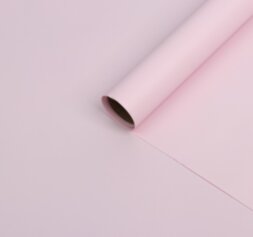 Бумага тишью с ламинацией, цвет светло-розовый, 58 см х 5 м