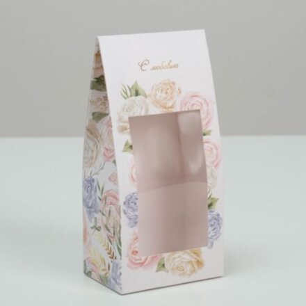 Коробка самосборная, &quot;Краски любви&quot;, 16 х 16 х 3 см