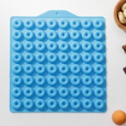 Форма для мармелада 21,5×20 см «Пончики», 64 ячейки