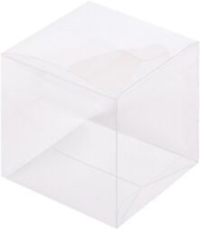 КоробкКоробка под пирожные 100*100*100мм (полностью прозрачная)