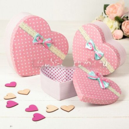 Коробка в форме сердца 15,5 х 13,5 х 6 см