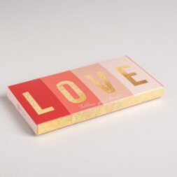 Коробка для шоколада With Love, 17,3 × 8,8 × 1,5 см