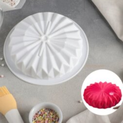 Форма для муссовых десертов и выпечки Доляна «Оригами», 18,5×18,5 см, цвет белый