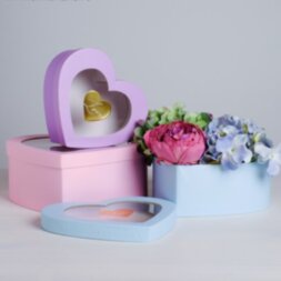 Коробка-сердеце с PVC Love, 19 х 15 х 8 см