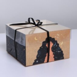 Коробка для капкейка «Медитация», 16 × 16 × 10 см