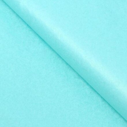 Бумага тишью, двухсторонняя, голубая, 50 х 65 см