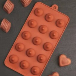 Форма для шоколада Доляна «Трюфель», 20,5×10,5 см, 15 ячеек (d=2,2 см)