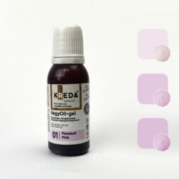 VegyOil-gel 01 розовый, колорант натур.жирораств. д/окраш. (20мл) KREDA Natural,
