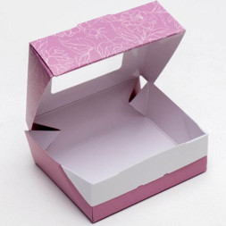 Коробка складная «Нежность», 10 × 8 × 3.5 см