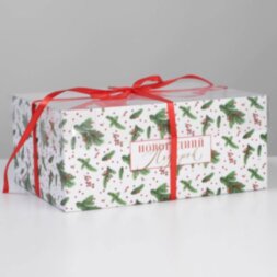 Коробка для капкейка «Подарок», 23 × 16 × 10 см