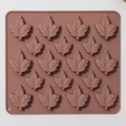 Форма для льда и шоколада «Кленовый сироп», 18 ячеек, 19,5×17,7×1 см, цвет МИКС