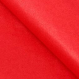 Бумага упаковочная тишью,красная, 50 см х 66 см