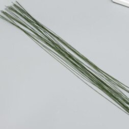 Проволока творчества &quot;Fiorico&quot; 0.3 мм, 30 шт, 40 см, в бумажной оплётке, зелёный