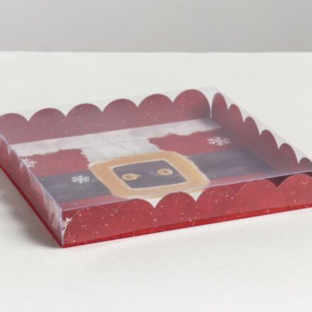 Коробка для кондитерских изделий с PVC крышкой «Волшебство», 21 × 21 × 3 см
