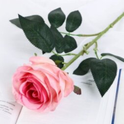 Цветок искусственный &quot;Роза Летисия&quot; 7х64 см розовый МИКС