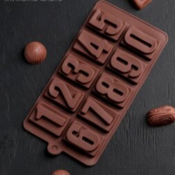 Форма для шоколада &quot;Цифры&quot; силикон.