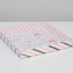 Коробка для кондитерских изделий с PVC-крышкой «Котики», 21 × 21 × 3 см