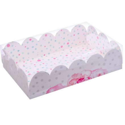 Коробка подарочная с PVC-крышкой «Счастье ждет тебя», 20 × 30 × 8 см
