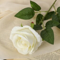 Цветы искусственные &quot;Роза боливийская&quot; 7,5х55 см, белый