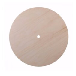 Подложка круглая Фанера 360(290)*3мм СНЕЖИНКИ белая
