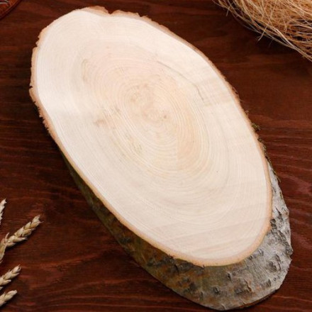 Спил осины, косой, 50х25 ±2см