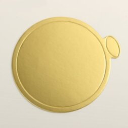 Подложка для пирожного «Золото» круг