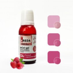 ArCol-gel 04 розовый с аром. малины, арома-колорант для окраш. (20мл) KREDA Bio