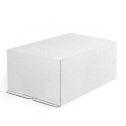 Коробка для торта сборка-конверт,без окна  300*400*200 мм (белая) гофрокартон (10шт)