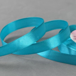 Лента атласная, 12 мм × 23 ± 1 м, цвет морская волна №47