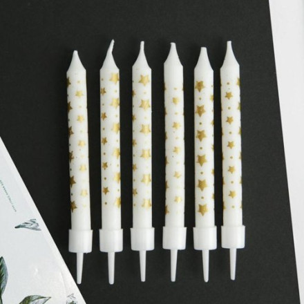 Свечи в торт Birthday candle, 6 шт, 9 х 15 см
