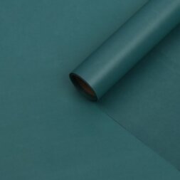 Бумага тишью с ламинацией, цвет изумрудный, 58 см х 5 м 75 микрон