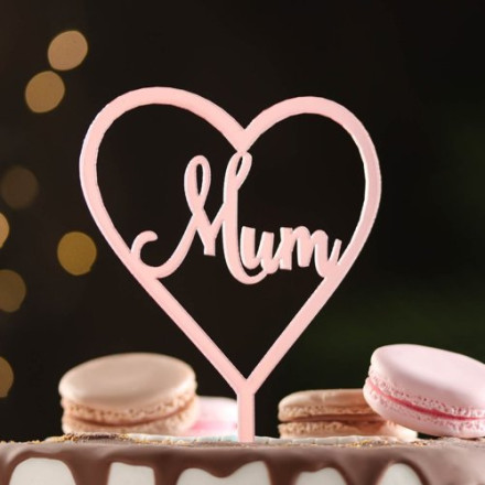 Топпер &quot;Mum&quot;, розовый глянец, Дарим Красиво