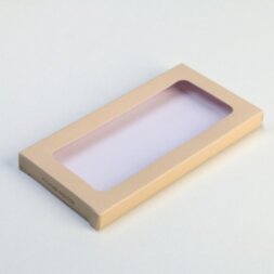 Коробка для шоколада Hand made, с окном, 17,3 × 8,8 × 1,5 см