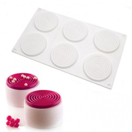 Форма силиконовая &quot;Спираль 6в1